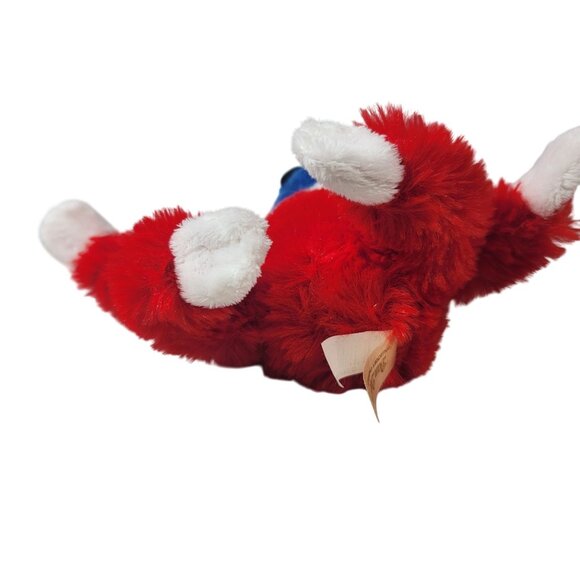 Dan Dee Valentine's Day Sloth Plush Red 8" Blue Mask Face Sitting Stuffed Animal - Picture 8 of 10